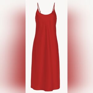 open lace back dress La Perla Linen Dress